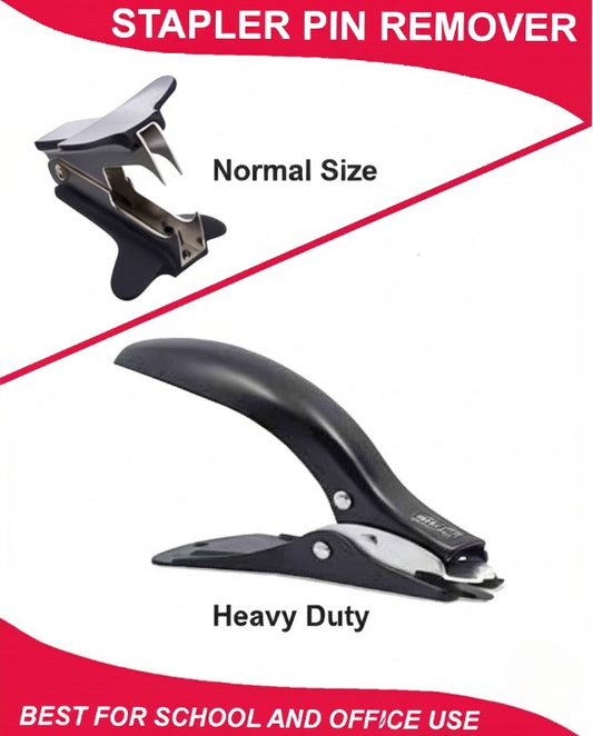 Multicolor Stapler Pin Remover – Heavy Duty & Normal Size, Durable, Precise, And Safe For Office, School, And Home Paper Management (random Design)